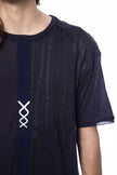 Nicolo Tonetto blaues Baumwoll-T-Shirt für Herren