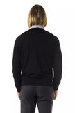 Uominitaliani Schwarzer Herrenpullover aus Merinowolle
