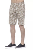 Beigefarbene PT Torino Baumwoll-Bermuda-Shorts für Herren mit Taschen und Hakenverschluss