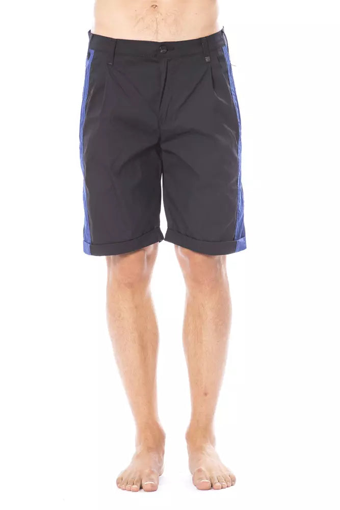 Verri schwarze Baumwoll-Bermudashorts für Herren