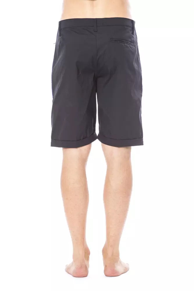 Verri schwarze Baumwoll-Bermudashorts für Herren