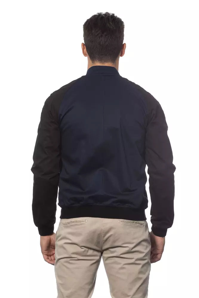 Verri Herren-Baumwoll-Bomberjacke in Blau