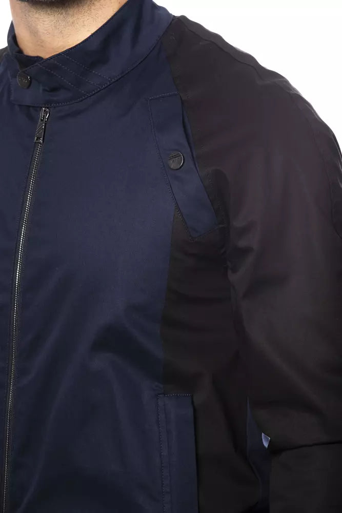 Verri Herren-Baumwoll-Bomberjacke in Blau