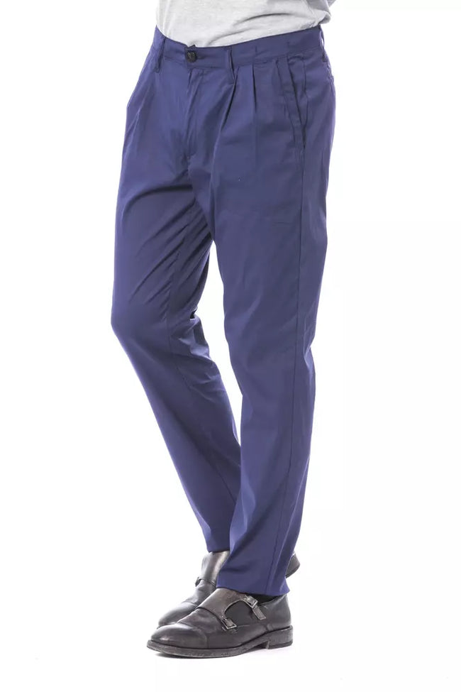 Verri Blaue Baumwoll-Chino für Herren