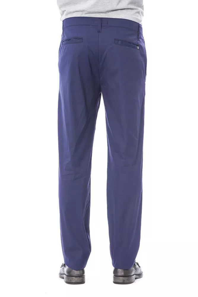 Verri Blaue Baumwoll-Chino für Herren