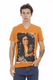 Trussardi Action Oranges Baumwoll-T-Shirt für Herren