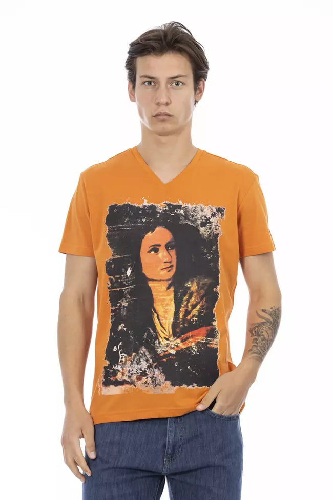 Trussardi Action Oranges Baumwoll-T-Shirt für Herren