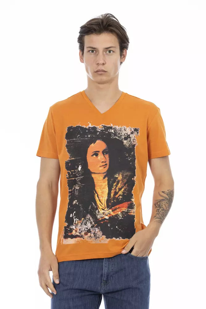Trussardi Action Oranges Baumwoll-T-Shirt für Herren