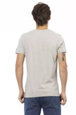 Trussardi Action Herren-T-Shirt aus grauer Baumwolle
