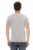 Trussardi Action Herren-T-Shirt aus grauer Baumwolle