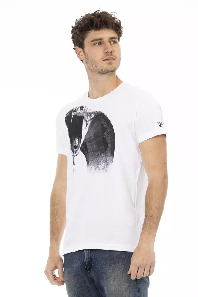 Trussardi Action Herren T-Shirt aus weißer Baumwolle