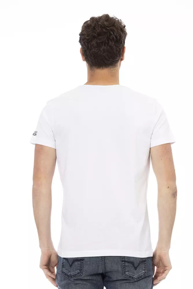 Trussardi Action Herren T-Shirt aus weißer Baumwolle
