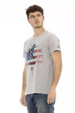 Trussardi Action Herren T-Shirt aus grauer Baumwolle