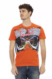 Trussardi Action Oranges Baumwoll-T-Shirt für Herren