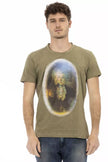 Trussardi Action Grünes Baumwoll-T-Shirt für Herren