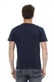Trussardi Action Herren-T-Shirt aus blauer Baumwolle