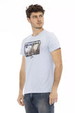 Trussardi Action Light Blue Polyester T-Shirt