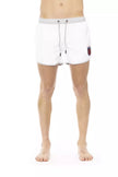 White Bikkembergs polyester swimming shorts