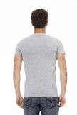 Trussardi Action Herren-T-Shirt aus grauer Baumwolle