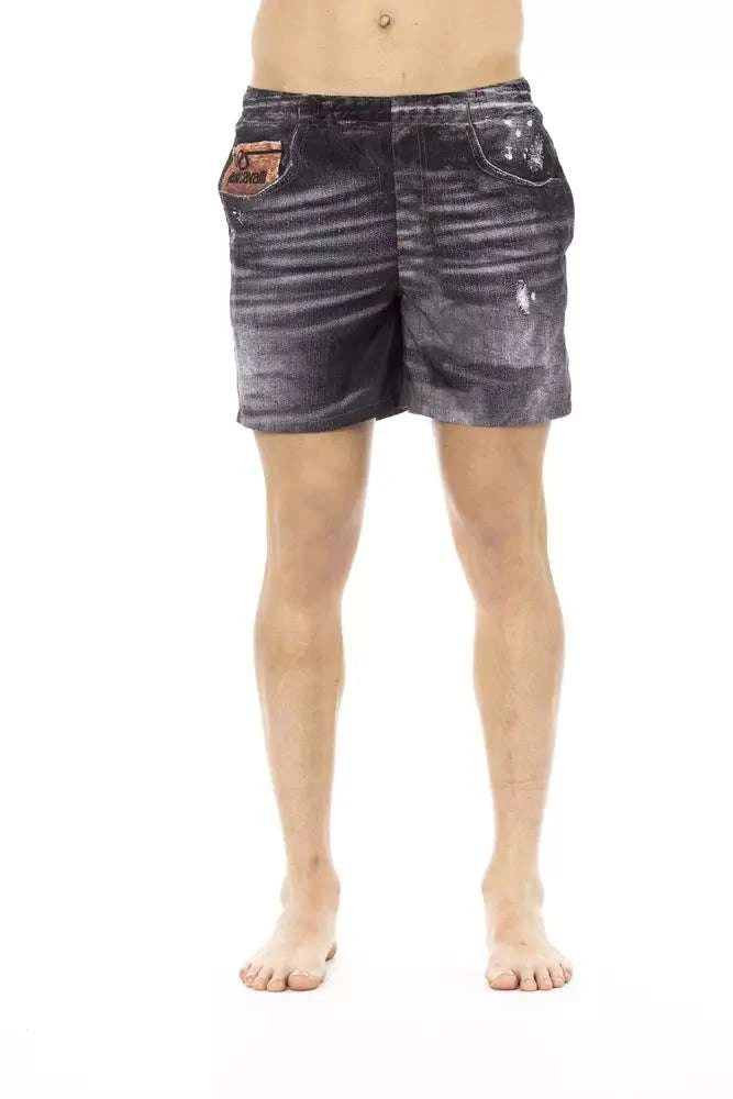Just Cavalli swim shorts in black polyester