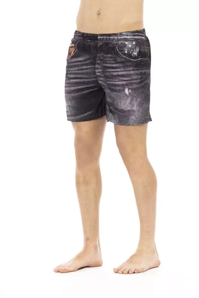 Just Cavalli swim shorts in black polyester