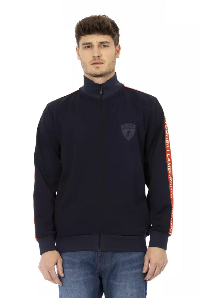 Automobili Lamborghini Blaues Herren-Sweatshirt aus Polyester