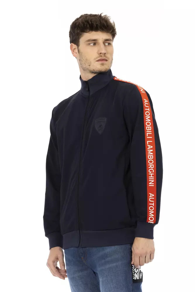 Automobili Lamborghini Blaues Herren-Sweatshirt aus Polyester