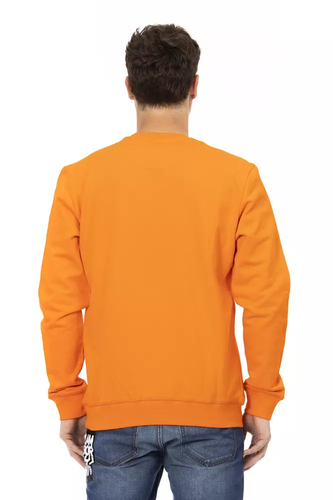 Automobili Lamborghini Oranger Herren-Pullover aus Baumwolle