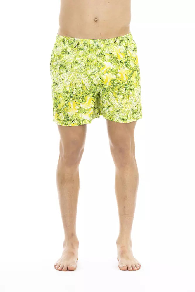 Just Cavalli Grüne Bikkembergs Badehose für Herren aus Polyester