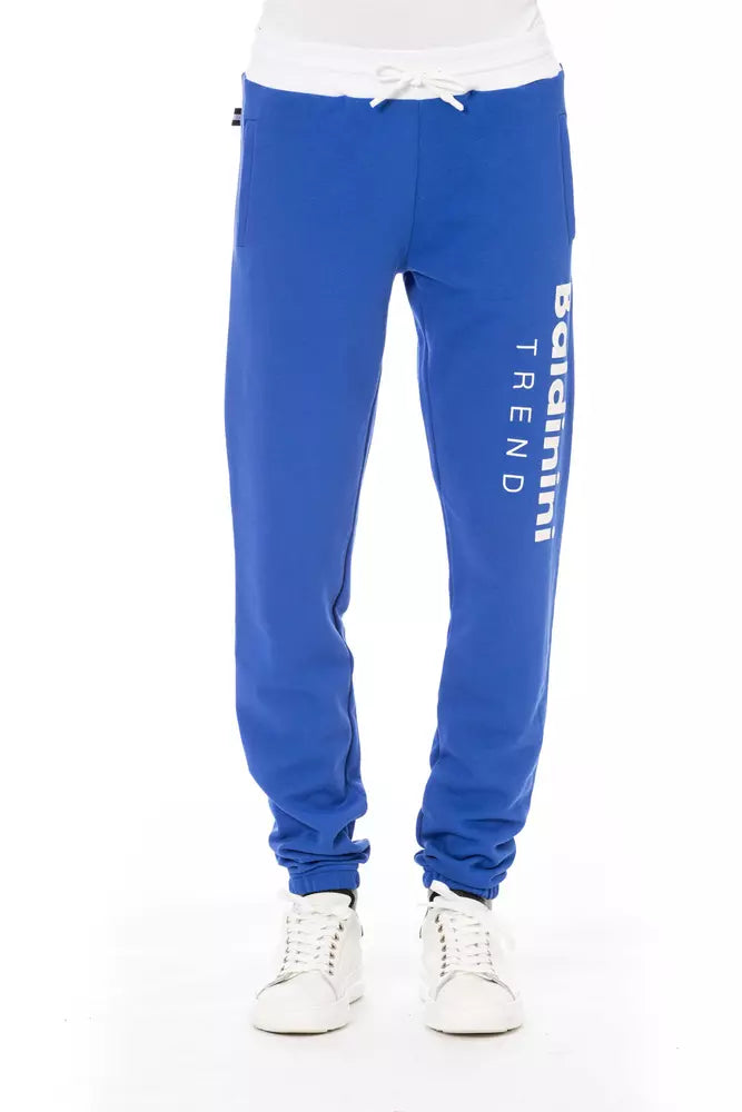 Baldinini Trend Blaue Baumwoll-Sporthose für Herren