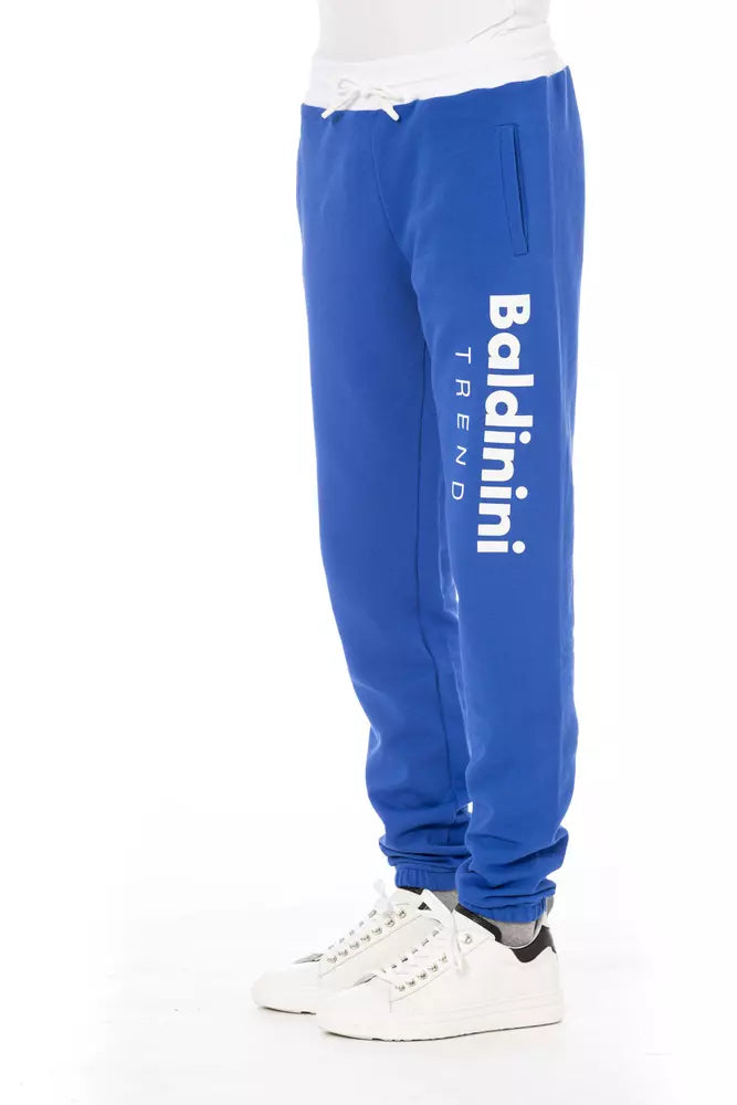 Baldinini Trend Blaue Baumwoll-Sporthose für Herren