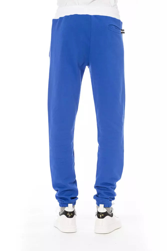 Baldinini Trend Blaue Baumwoll-Sporthose für Herren