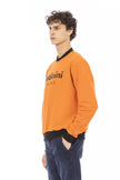 Baldinini Trend Orange Cotton Men's Jumper