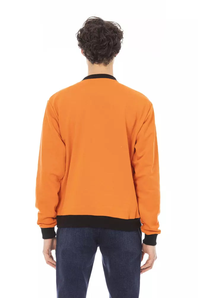 Baldinini Trend Orange Cotton Men's Jumper