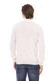 Baldinini Trend Herren Rollkragenpullover aus weißem Stoff