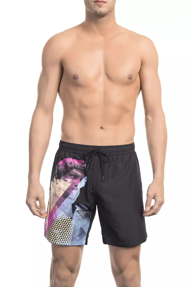 Bikkembergs schwarze Badeshorts aus Polyester