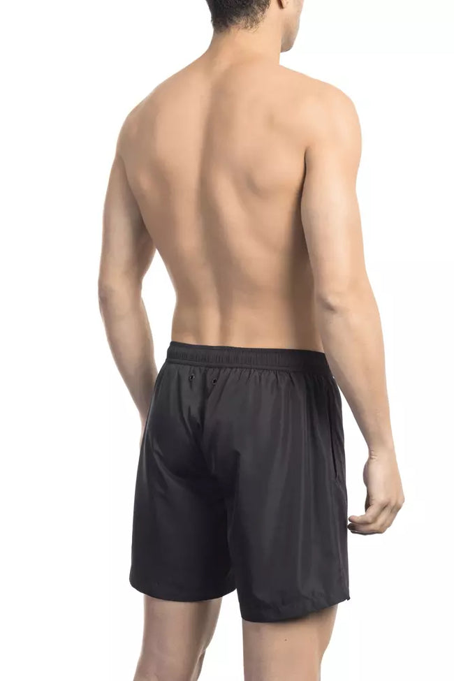 Bikkembergs schwarze Badeshorts aus Polyester