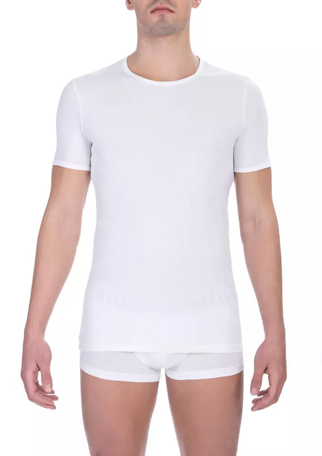 Bikkembergs Herren T-Shirt aus Baumwolle in Weiß