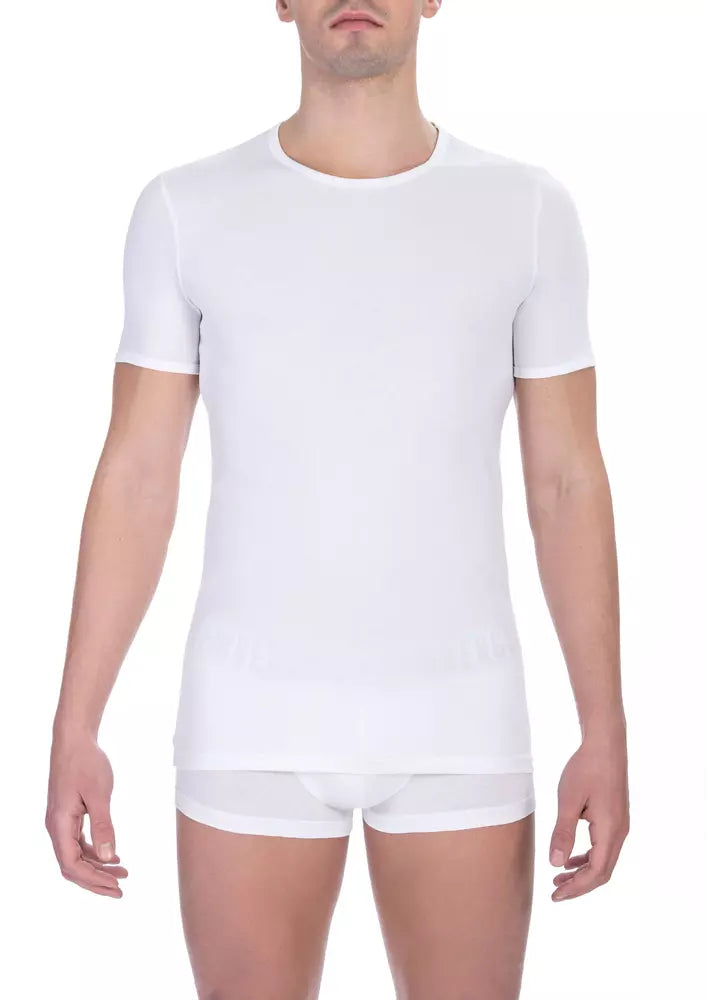 Bikkembergs Herren T-Shirt aus Baumwolle in Weiß