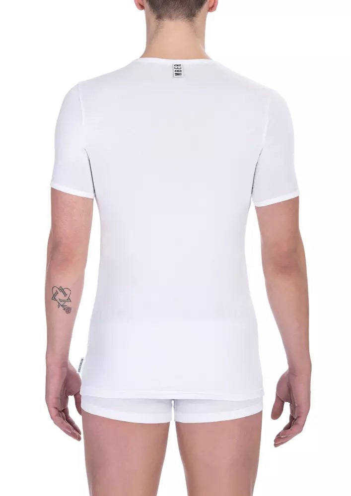 Bikkembergs Herren T-Shirt aus Baumwolle in Weiß