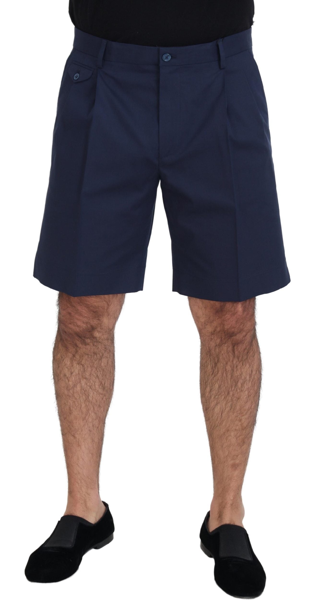 Dolce & Gabbana Blaue Chinos aus Baumwoll-Stretch – Casual Shorts