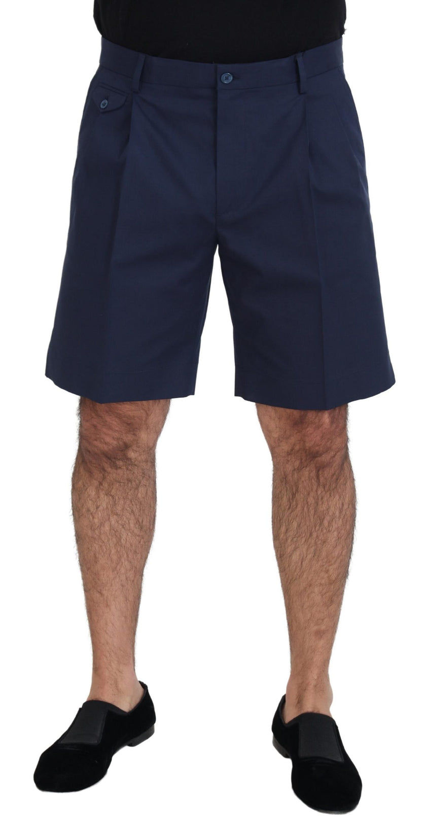 Dolce & Gabbana Blaue Chinos aus Baumwoll-Stretch – Casual Shorts