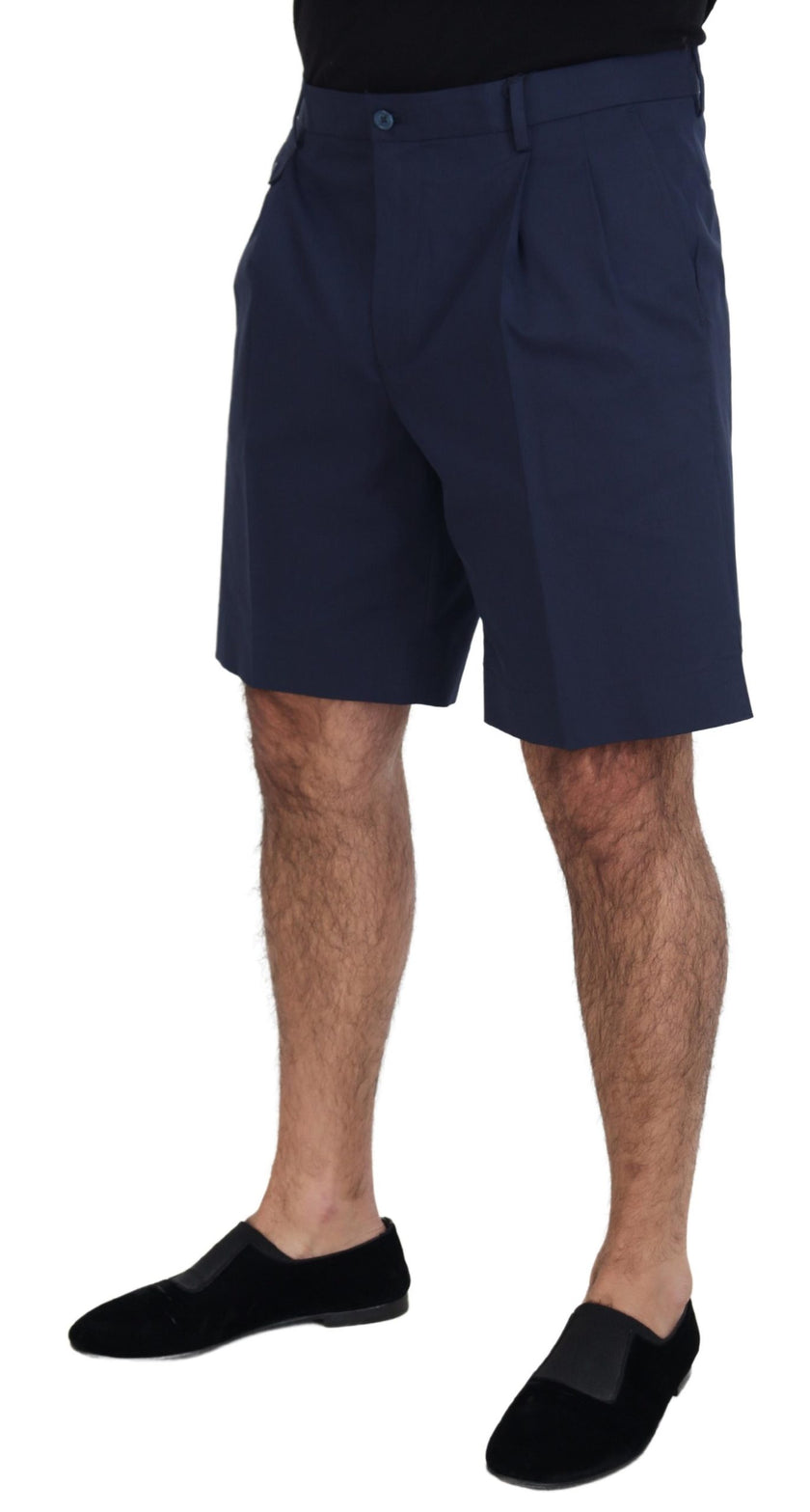Dolce & Gabbana Blaue Chinos aus Baumwoll-Stretch – Casual Shorts