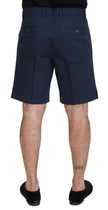 Dolce & Gabbana Blaue Chinos aus Baumwoll-Stretch – Casual Shorts