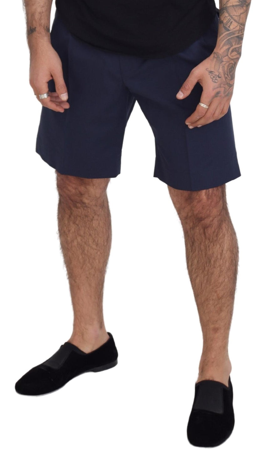Dolce & Gabbana Blaue Chinos aus Baumwoll-Stretch – Casual Shorts