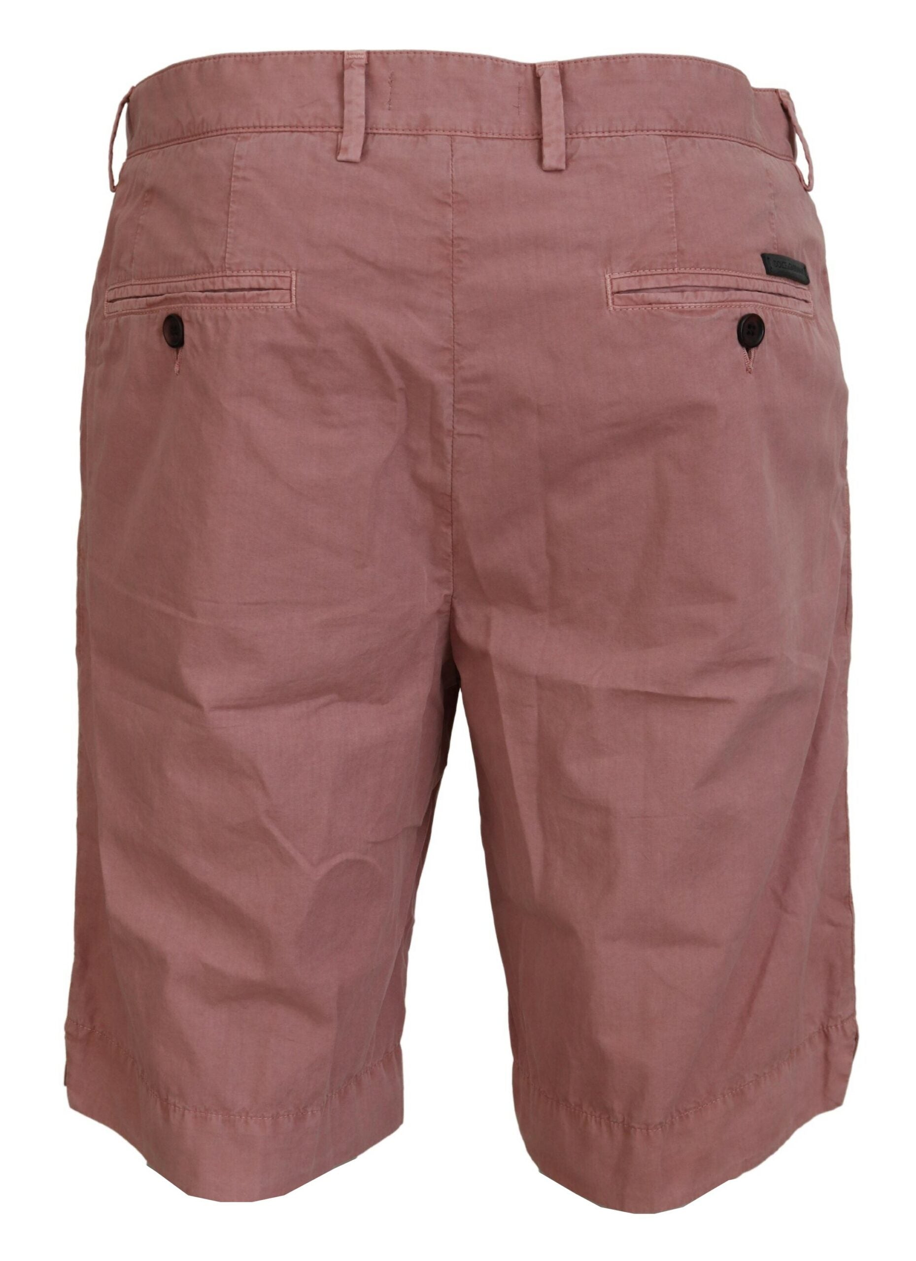 Dolce & Gabbana Rosa Chinos Baumwolle Casual Herren Shorts