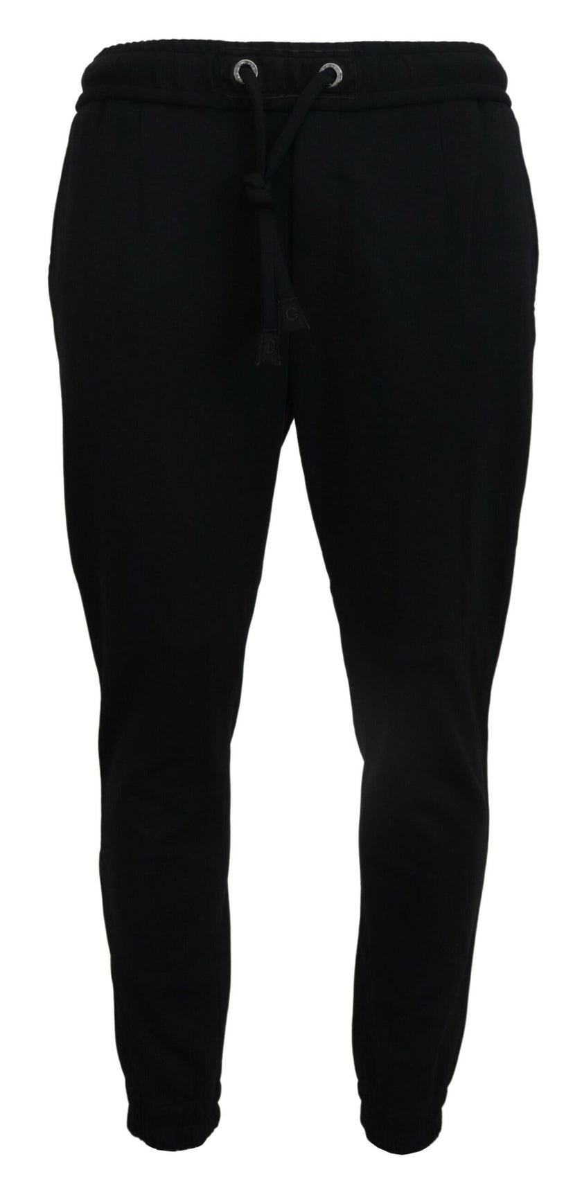 Dolce & Gabbana Schwarze Herren Sport Wolle Sweatpants Hosen
