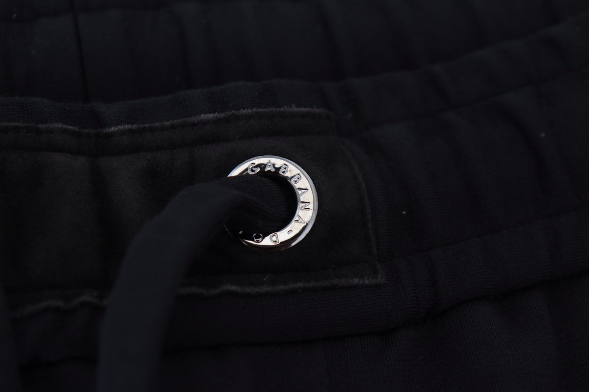 Dolce & Gabbana Men's Black Sport Wool Sweatpants