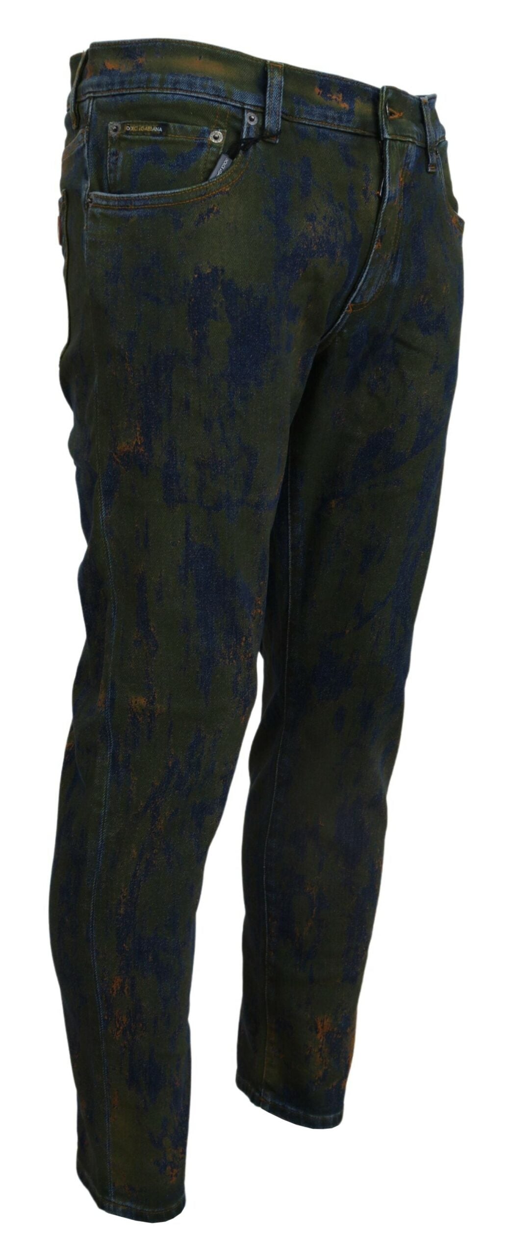 Dolce & Gabbana Teal Cotton Skinny Denim Jeans