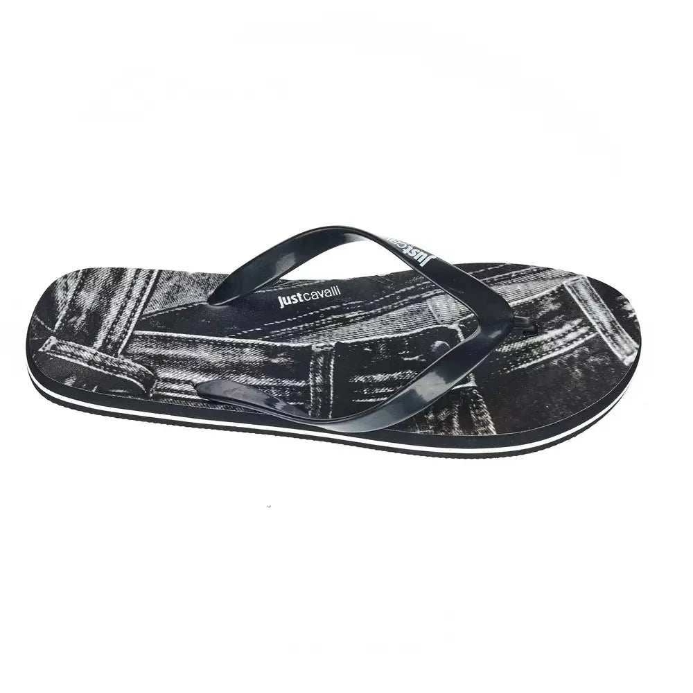 Just Cavalli Men's Black EVA Sandals